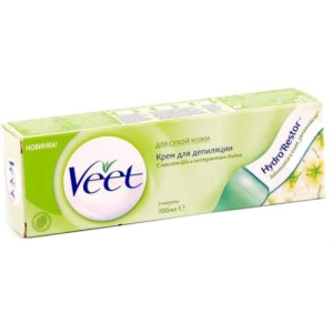 Вит крем для депиляции 100мл д/сух кожи масло ши + экстр лилии