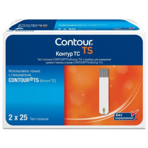 Контур тс тест-полоска №25х2