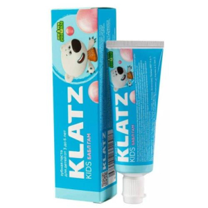 Клатц зубная паста 40мл(48г) кидс бабл гам б/фтора