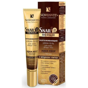 Новосвит снэйл репеа крем-гель для кожи вокруг глаз 20мл разглаж муцины улитки