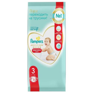 Памперс премиум кэа подгузники-трусики д/детей №2 6-11кг 