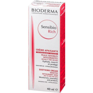 Биодерма сенсибио крем 40мл риш д/сухой и очень сухой кожи