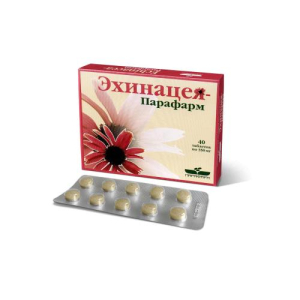Эхинацея-парафарм таблетки 50мг. №40 .бад