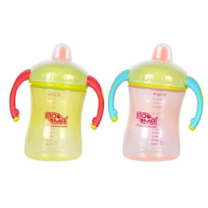 Пома поильник-непроливайка 260мл с ручками и крышкой 6мес +  /арт 1014/