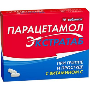 Парацетамол экстратаб таблетки 500мг + 150мг №10