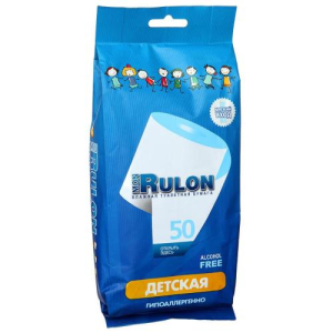 Мон рулон туалетная влажная бумага детская №50