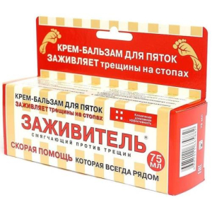 Заживитель крем-бальзам 75мл для пяток от трещин