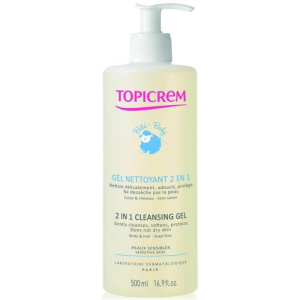 Топикрем гель 500мл очищ. д/детей 2в1