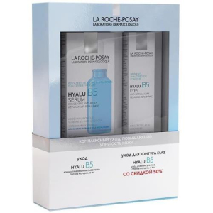 Ля рош-позе гиалу б5 набор (сыворотка п/морщин 30мл + уход д/контура глаз 15мл)