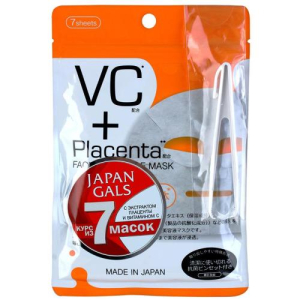 Джапан галс маска для лица №7 плацента + витамин с