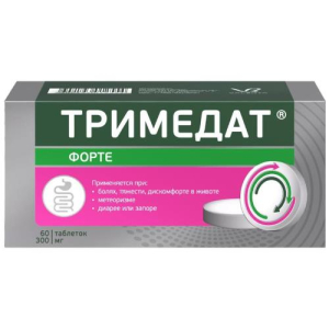 Тримедат форте таблетки пролонгированного действия покрытые пленочной оболочкой 300мг №60