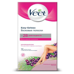 Вит восковые полоски №12 д/депил д/норм кожи c технологией easy gel-wax