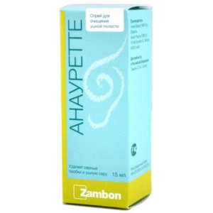 Анауретте спрей 15мл д/очищ. ушной полости