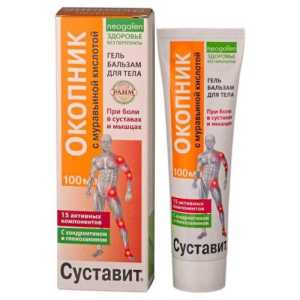 Суставит окопник гель-бальзам для тела 100мл муравьиная кислота