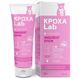 Кроха лаб эмолент крем 75мл д/оч сух кожи 0 +