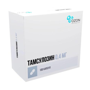 Тамсулозин капсулы с пролонгированным высвобождением 0.4мг №100