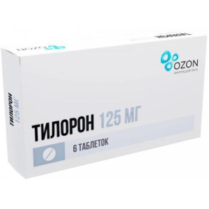 Тилорон таблетки покрытые пленочной оболочкой 125мг №6/Озон