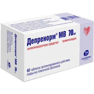 Депренорм од таблетки пролонгированного действия покрытые пленочной оболочкой 70мг №60