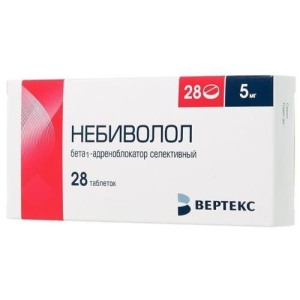 Небиволол-вертекс таблетки 5мг №28
