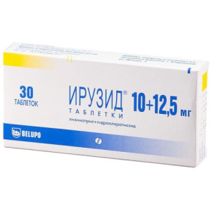 Ирузид таблетки 10мг + 12.5мг №30 