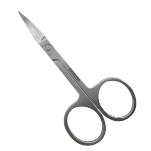 Маникюрные ножницы узкие для кутикулы прямые/9,5см золото/серебро/1498281