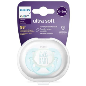 Авент ультра софт пустышка силиконовая №1 0-6мес д/мальч. /арт. scf522/01/