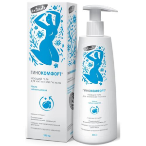 Гинокомфорт гель для интимной гигиены 200мл моющий масло чайного дерева