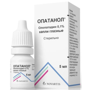 Опатанол капли глазные 1 мг/мл 5мл