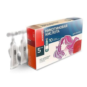 Бионор никотиновая кислота средство для волос 5мл №10