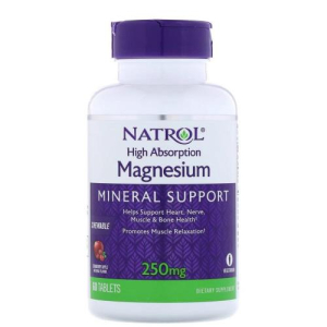 Натрол магнезиум таблетки жевательные 250мг 1922мг №60 бад