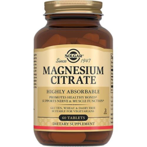 Солгар цитрат магния таблетки №60 бад