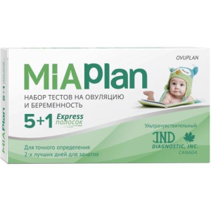 Овуплан миаплан набор тестов (на овуляцию №5 + тест на берем. №1)