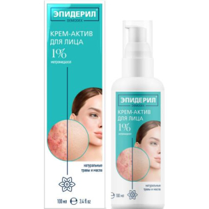 Эпидерил демодекс крем-актив для лица 100мл метронидазол + травы
