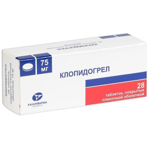 Клопидогрел канон таблетки покрытые пленочной оболочкой 75мг №28