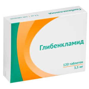 Глибенкламид таблетки 3.5мг №120