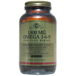 Солгар омега 3-6-9 капсулы 1300мг №120 комплекс жирных кислот бад