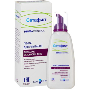 Сетафил дермаконтрол пенка для умывания 235/236мл