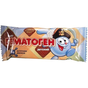 Гематоген детский плитка 35г турбо смешарики ассорт.