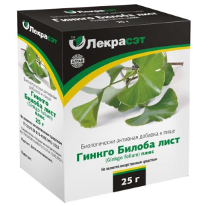 Лекрасэт фиточай 25г гинкго билоба лист плюс бад