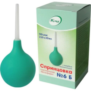 Виталфарм спринцовка 210мл пвх №6б тверд након