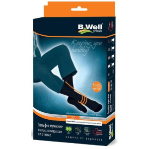 Би велл мед гольфы компрессионные плотн муж 2кл №2 /арт jw-127/ черн