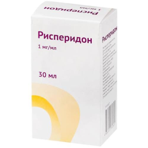 Рисперидон раствор для приема внутрь 1мг/мл 30мл №1 в комплекте со шприцем-дозатором