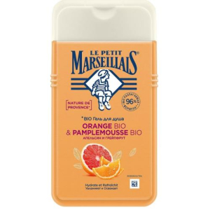 Ля петит марселлиас био гель для душа 250мл апельсин + грейпфрут