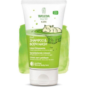 Веледа кидс шампунь-гель детский 150мл. для волос и тела лайм