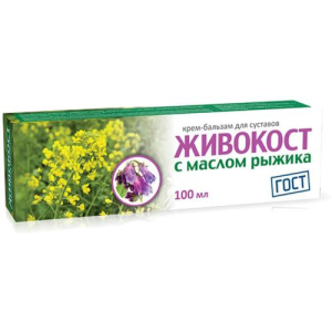 Живокост крем-бальзам д/суставов масло рыжика 100мл. /твинс тэк/