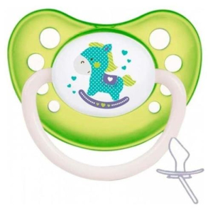 Канпол тойс пустышка латексная 6-18мес зеленая