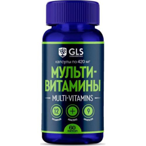 Джи эл эс мультивитамины 12 + 9 капсулы 420мг №60 бад