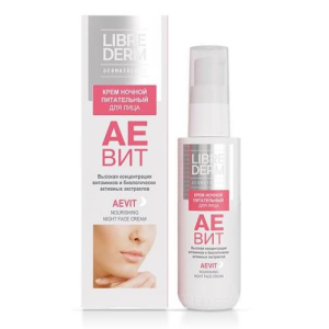 Либридерм аевит крем для лица 50мл питательный ночной