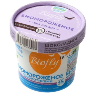 Десант здоровья биомороженое Био флай горький шоколад 45г стакан