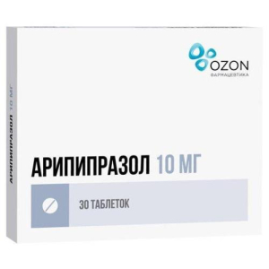 Арипипразол таблетки 10мг №30 Арипипразол таблетки 10мг №30
